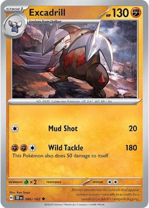 Excadrill - 086/162 - Uncommon (Español NM)