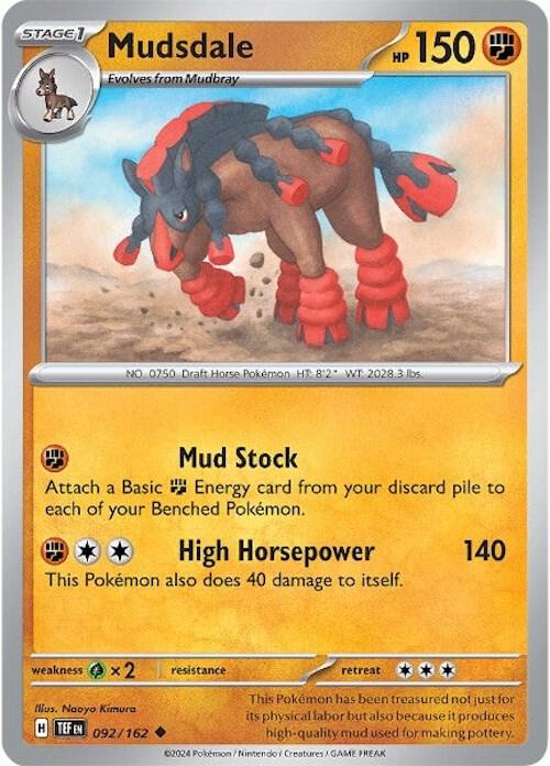 Mudsdale - 092/162 - Uncommon (Inglés NM)