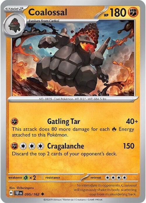 Coalossal - 095/162 - Uncommon (Inglés Reverse Holo NM)