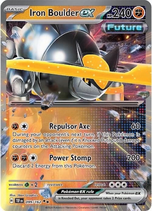 Iron Boulder ex - 099/162 - Double Rare (Español Foil NM)