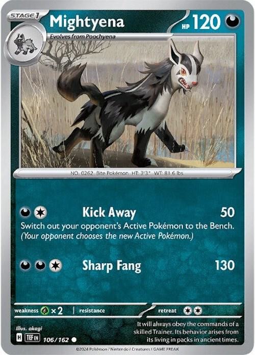 Mightyena - 106/162 - Common (Inglés NM)