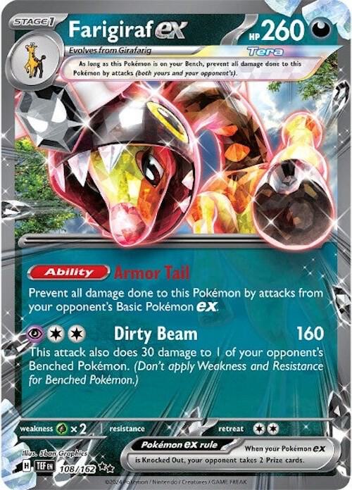 Farigiraf ex - 108/162 - Double Rare (Inglés Foil NM)