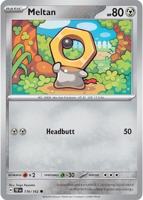Meltan - 116/162 - Common (Español Reverse Holo NM)