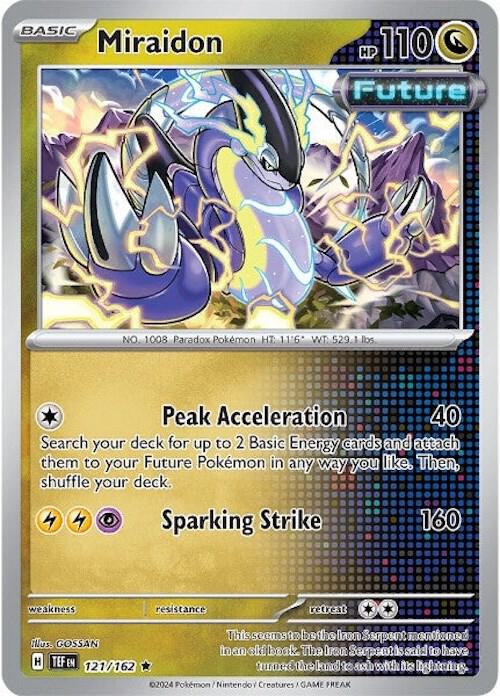 Miraidon - 121/162 - Rare (Inglés Foil NM)