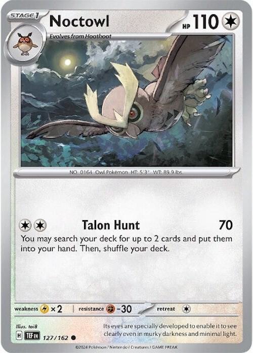 Noctowl - 127/162 - Common (Inglés NM)