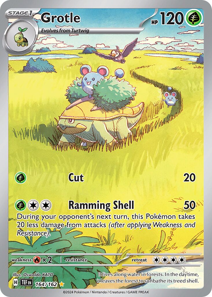 Grotle - 164/162 - Illustration Rare (Inglés Foil NM)