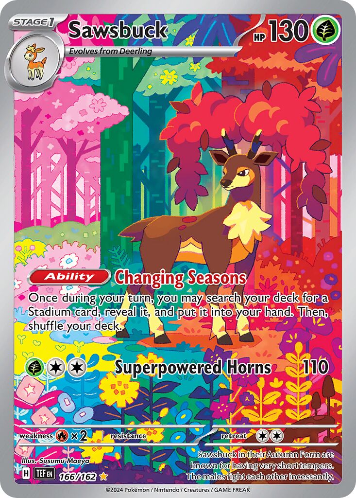 Sawsbuck - 166/162 - Illustration Rare (Español Foil NM)