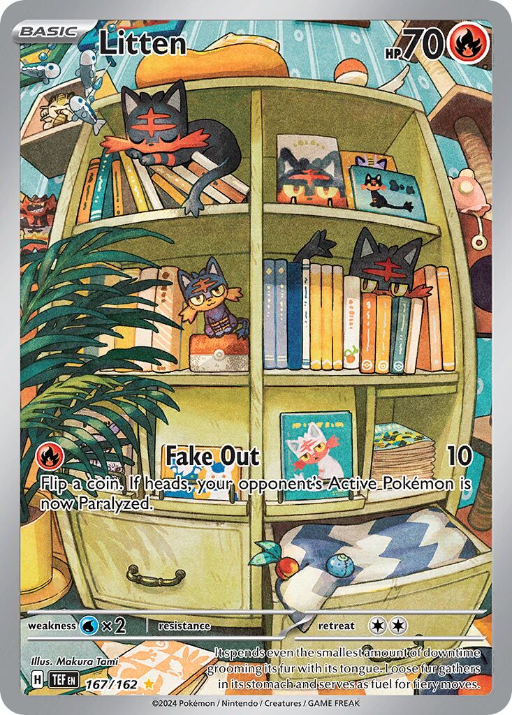 Litten - 167/162 - Illustration Rare (Inglés Foil NM)