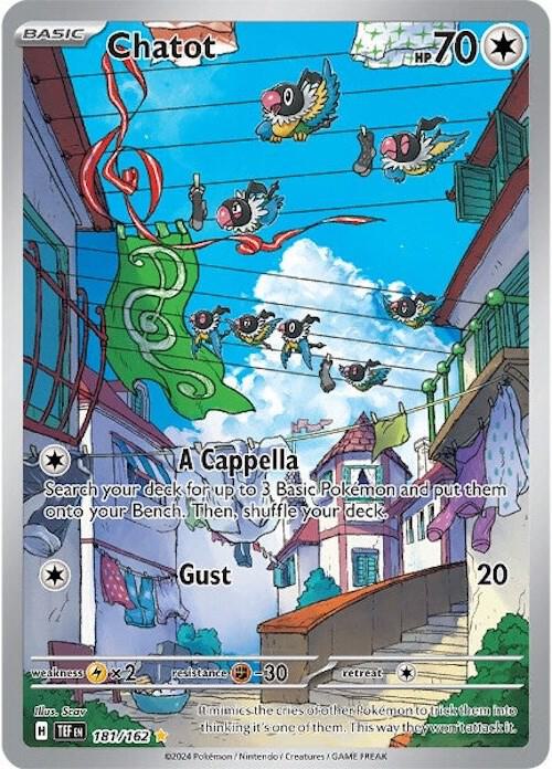 Chatot - 181/162 - Illustration Rare (Español Foil NM)