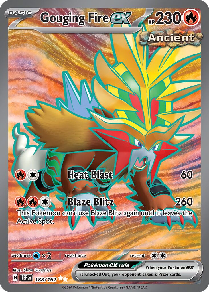 Gouging Fire ex - 188/162 - Ultra Rare (Inglés Foil NM)