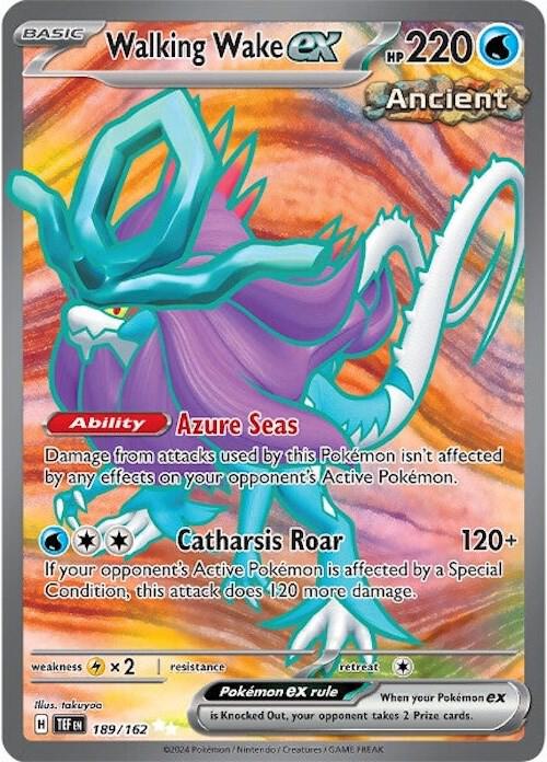 Walking Wake ex - 189/162 - Ultra Rare (Español Foil NM)