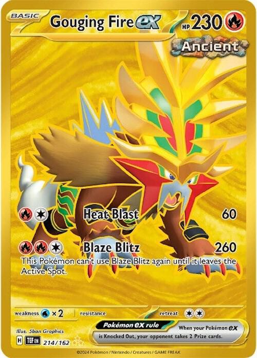 Gouging Fire ex - 214/162 - Hyper Rare (Inglés Foil NM)
