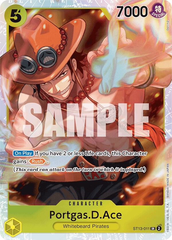 Portgas.D.Ace (011) - ST13-011 - Super Rare Foil (Inglés Foil NM)