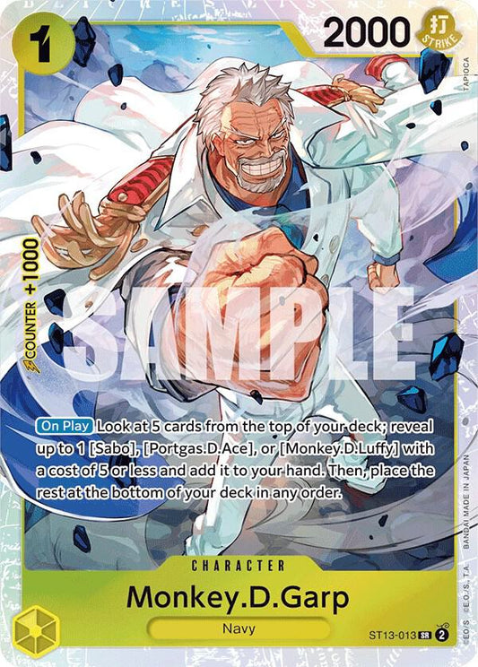 Monkey.D.Garp - ST13-013 - Super Rare Foil (Inglés Foil NM)