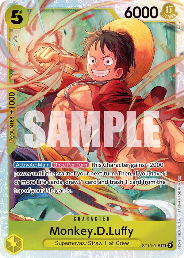 Monkey.D.Luffy (015) - ST13-015 - Super Rare Foil (Inglés Foil NM)