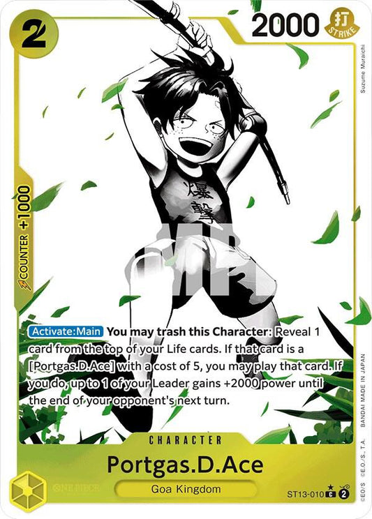 Portgas.D.Ace (010) (Parallel) - ST13-010 - Common Foil (Inglés Foil NM)