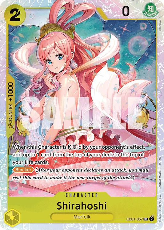 Shirahoshi - EB01-057 - Super Rare Foil (Inglés Foil NM)
