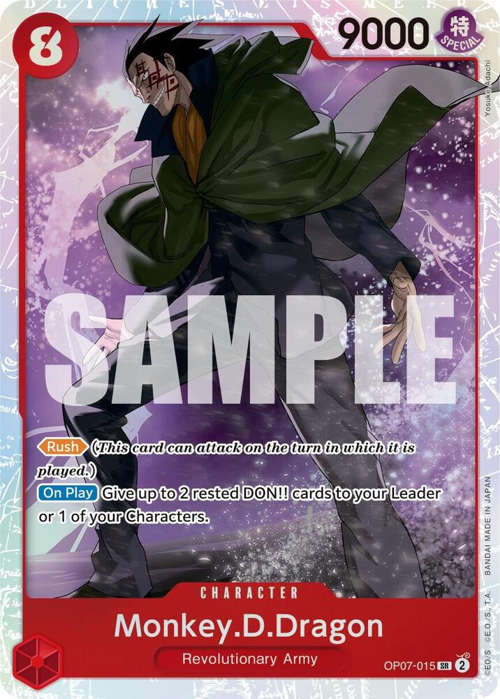 Monkey.D.Dragon (015) - OP07-015 - Super Rare Foil (Inglés Foil NM)