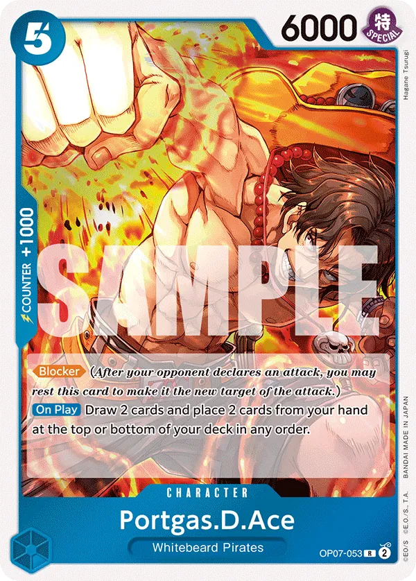 Portgas.D.Ace (053) - OP07-053 - Rare Foil (Inglés Foil NM)