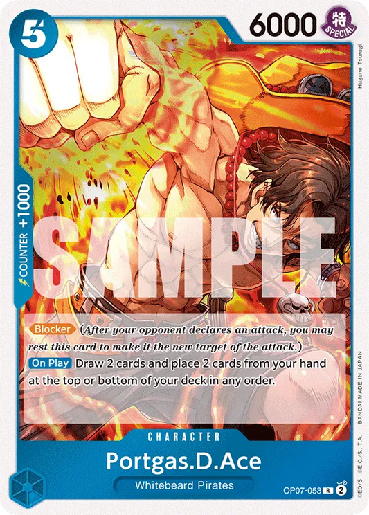 Portgas.D.Ace (053) - OP07-053 - Rare Foil (Inglés Foil NM)