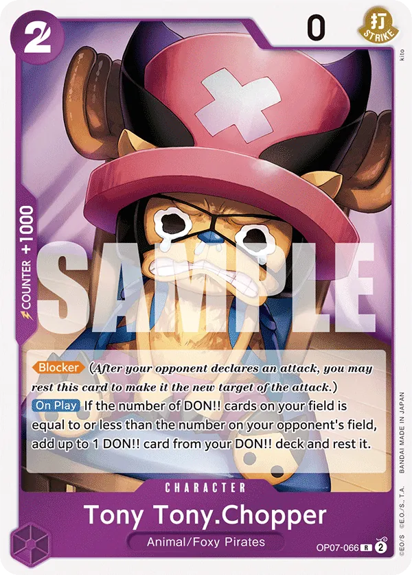 Tony Tony.Chopper (066) - OP07-066 - Rare Foil (Inglés Foil NM)