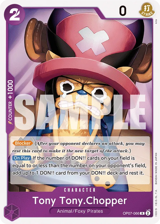 Tony Tony.Chopper (066) - OP07-066 - Rare Foil (Inglés Foil NM)