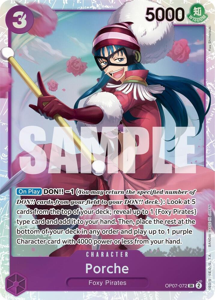 Porche - OP07-072 - Super Rare Foil (Inglés Foil NM)