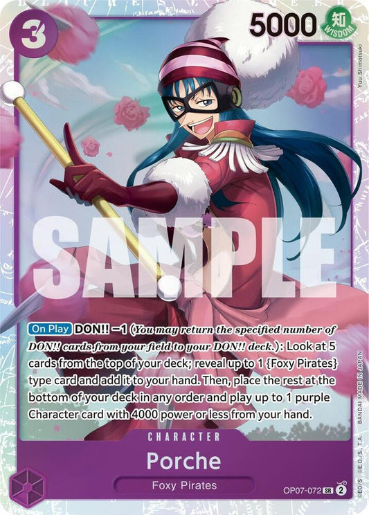 Porche - OP07-072 - Super Rare Foil (Inglés Foil NM)