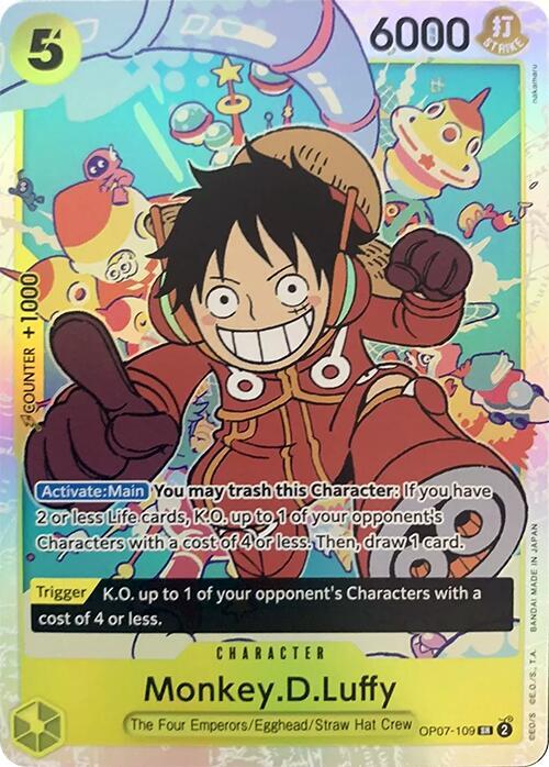 Monkey.D.Luffy (109) - OP07-109 - Super Rare Foil (Inglés Foil NM)