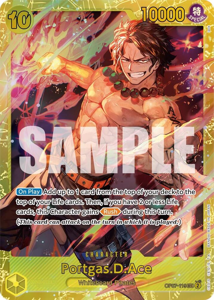 Portgas.D.Ace (119) - OP07-119 - Secret Rare Foil (Inglés Foil NM)