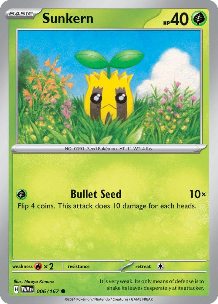 Sunkern - 006/167 - Common (Inglés NM)