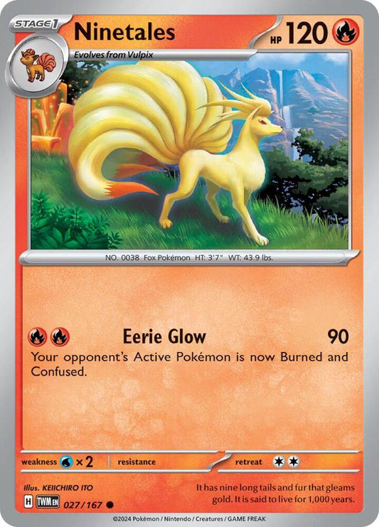 Ninetales - 027/167 - Common (Inglés NM)