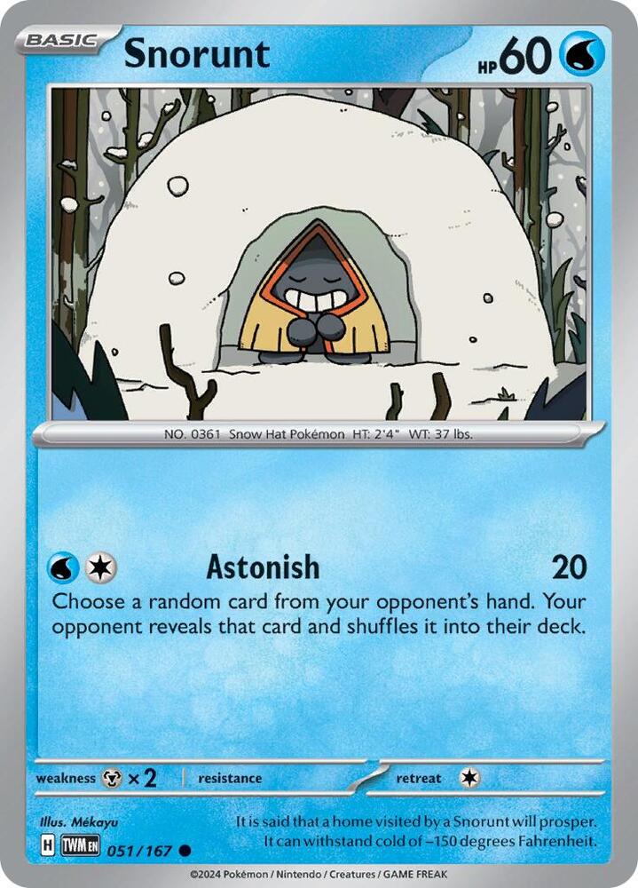 Snorunt - 051/167 - Common (Inglés NM)