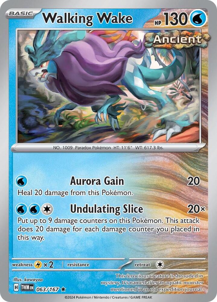Walking Wake - 063/167 - Rare (Inglés Foil NM)