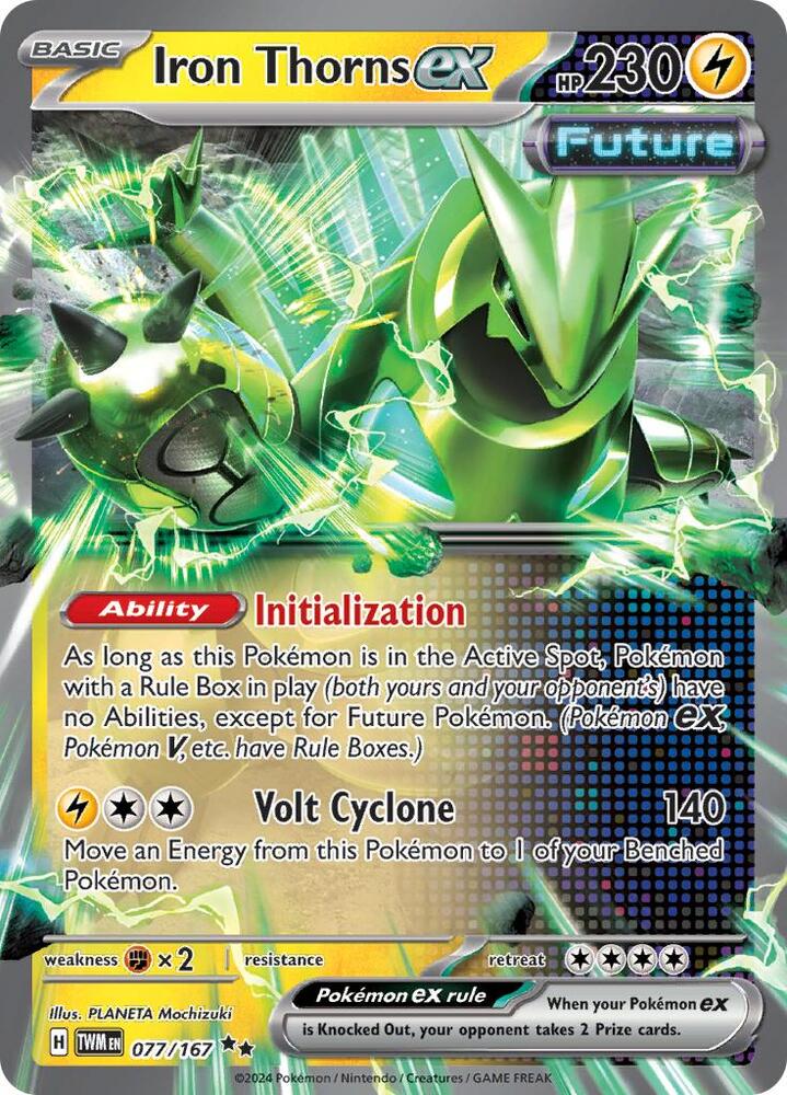 Iron Thorns ex - 077/167 - Double Rare (Inglés Foil NM)