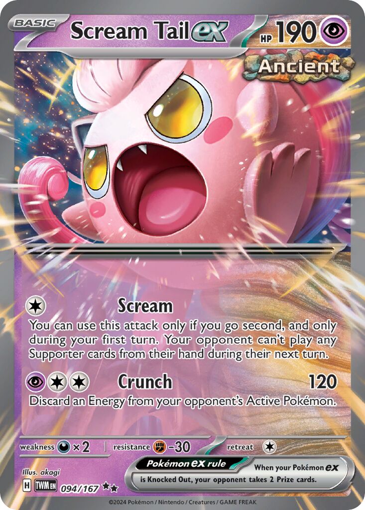 Scream Tail ex - 094/167 - Double Rare (Inglés Foil NM)