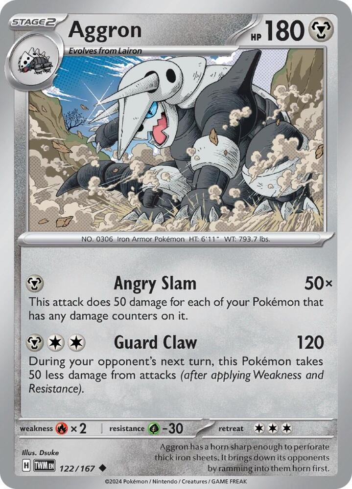 Aggron - 122/167 - Uncommon (Español NM)
