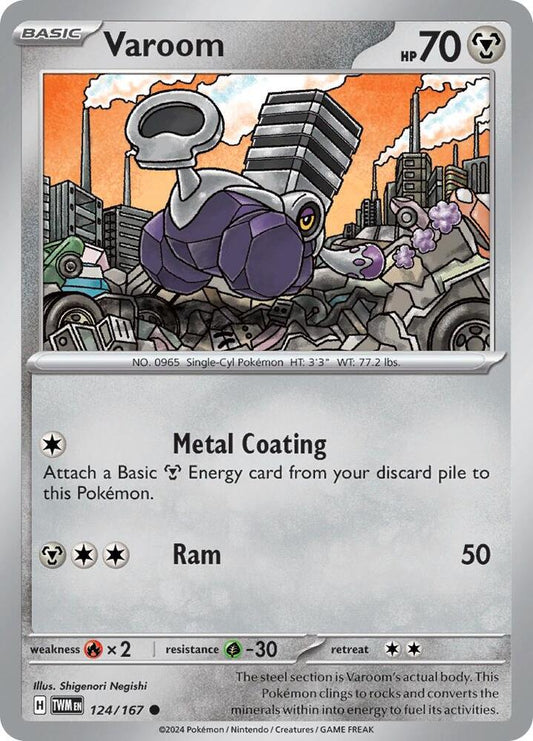 Varoom - 124/167 - Common (Español Reverse Holo NM)
