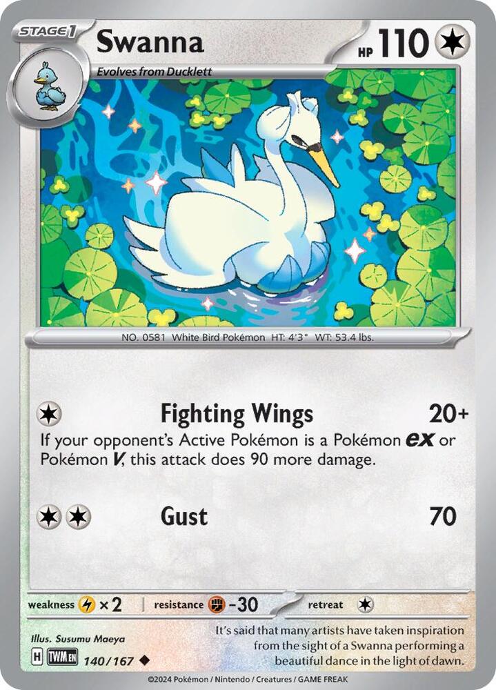 Swanna - 140/167 - Uncommon (Español NM)