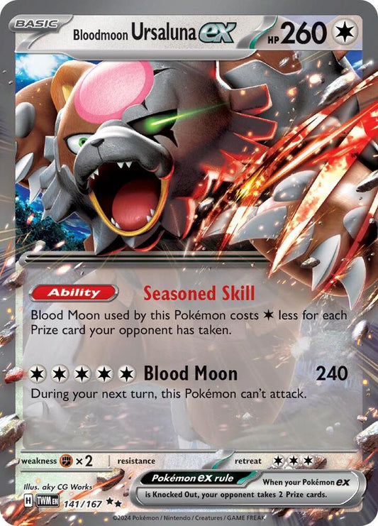 Bloodmoon Ursaluna ex - 141/167 - Double Rare (Español Foil NM)