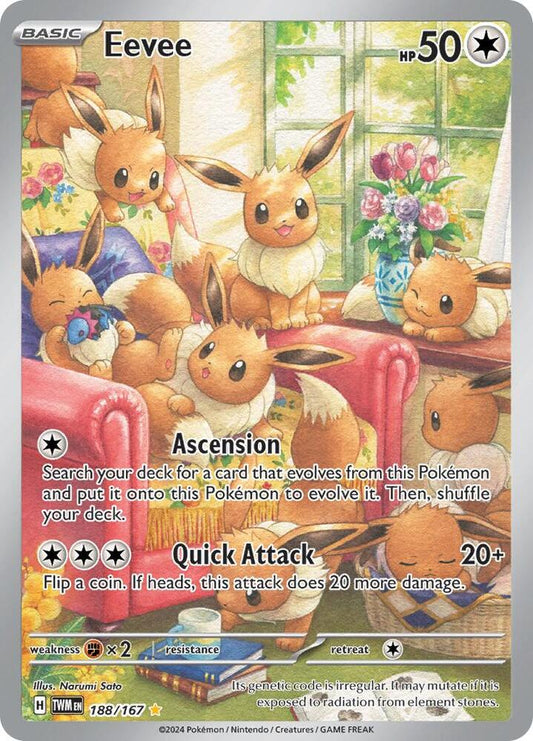 Eevee - 188/167 - Illustration Rare (Inglés Foil NM)