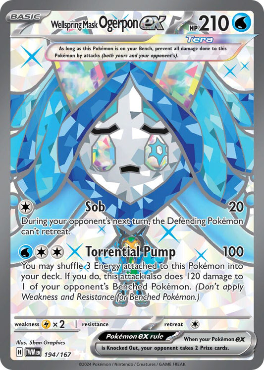 Wellspring Mask Ogerpon ex - 194/167 - Ultra Rare (Español Foil NM)