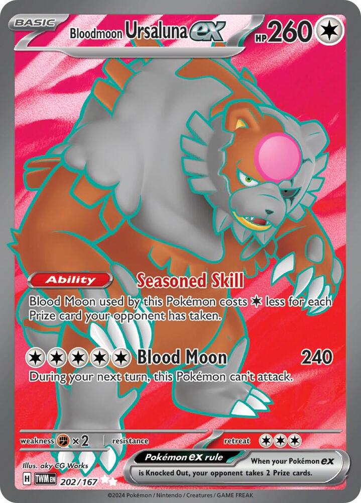 Bloodmoon Ursaluna ex - 202/167 - Ultra Rare (Inglés Foil NM)