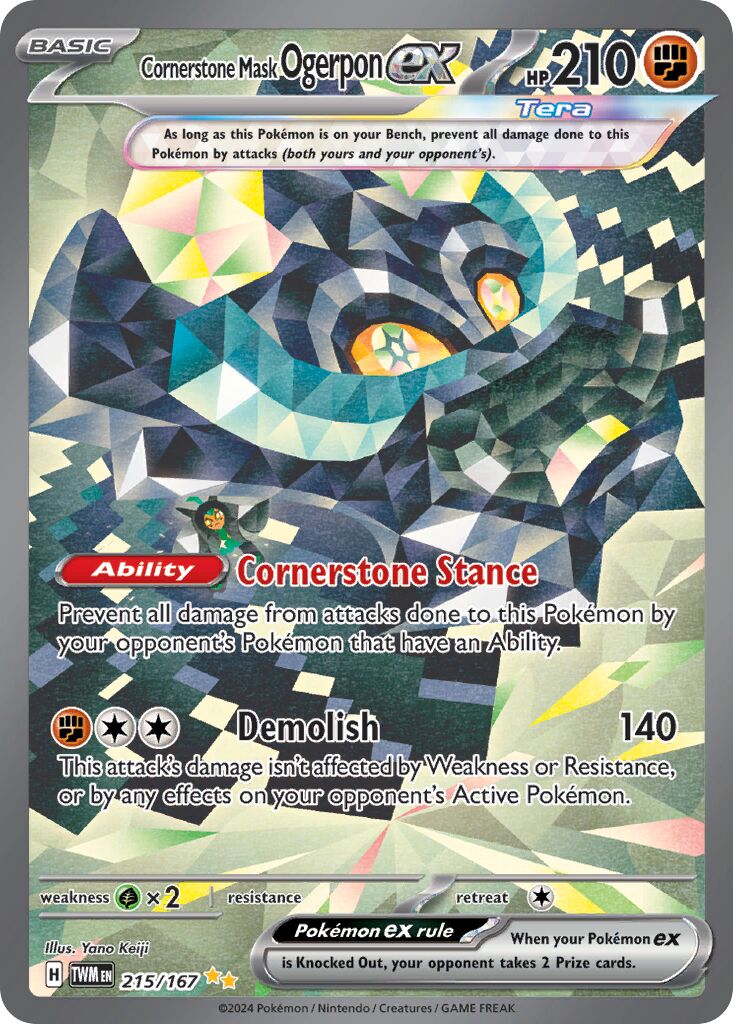 Cornerstone Mask Ogerpon ex - 215/167 - Special Illustration Rare (Inglés Foil NM)