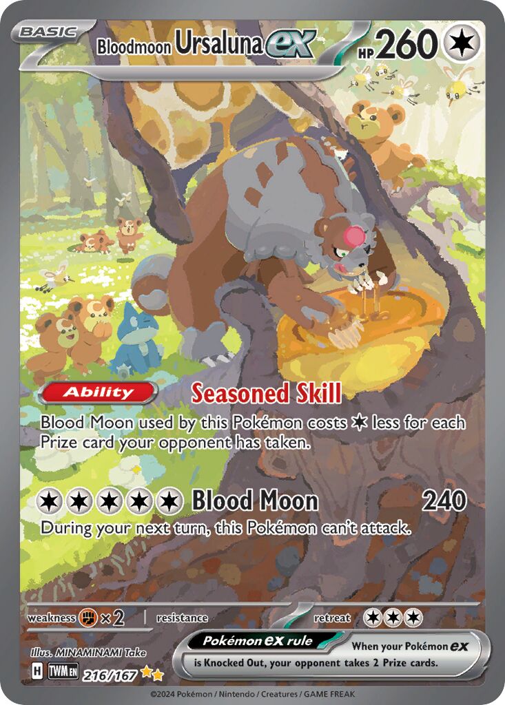 Bloodmoon Ursaluna ex - 216/167 - Special Illustration Rare (Inglés Foil NM)