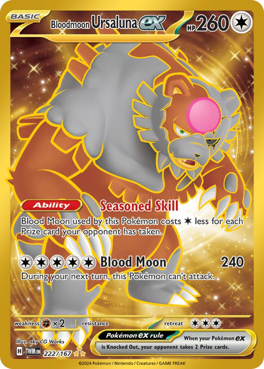 Bloodmoon Ursaluna ex - 222/167 - Hyper Rare (Inglés Foil NM)