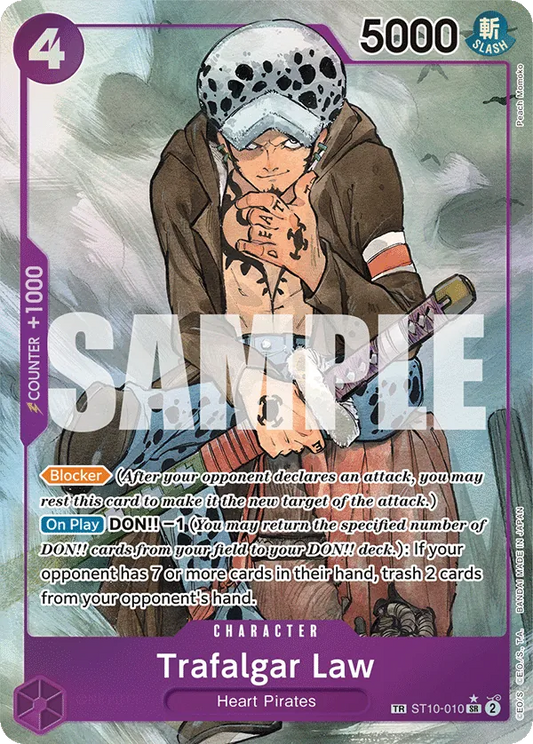 Trafalgar Law (010) (TR) - ST10-010 - Treasure Rare Foil (Inglés Foil NM)
