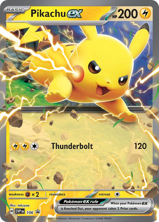 Pikachu ex - 106 - Promo (Inglés Foil NM)