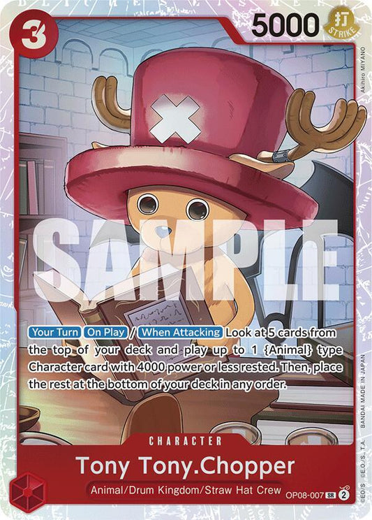 Tony Tony.Chopper (007) - OP08-007 - Super Rare Foil (Inglés Foil NM)