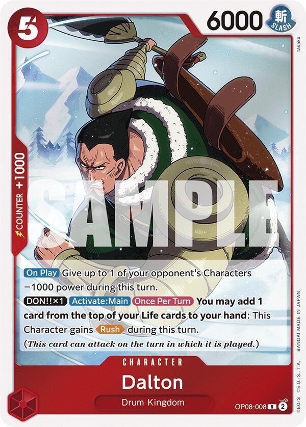 Dalton - OP08-008 - Rare Foil (Inglés Foil NM)